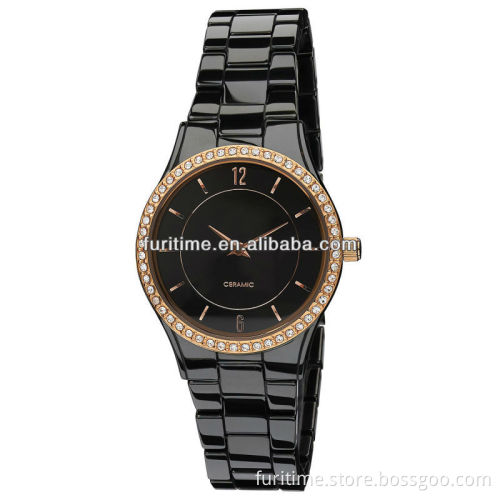 jewelry watch black ceramic watches for women fashion design